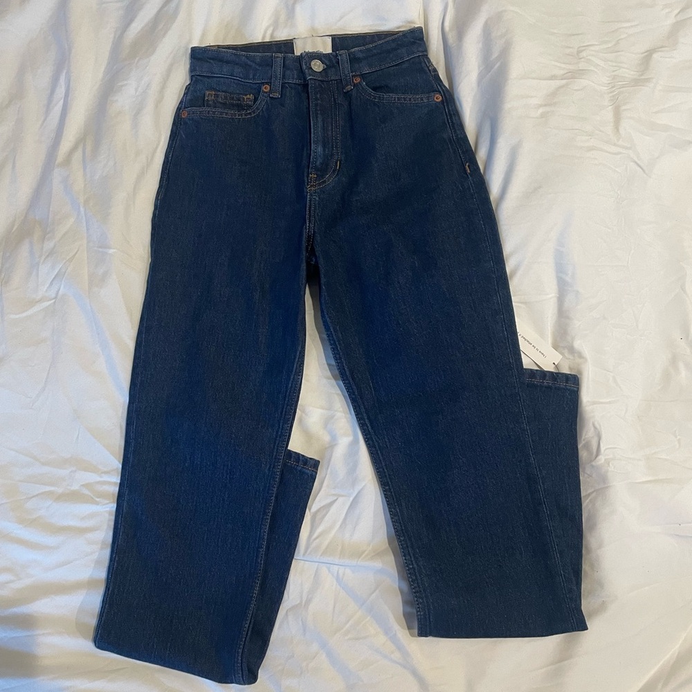 Reformation Jax Stretch High Rise Straight Jeans